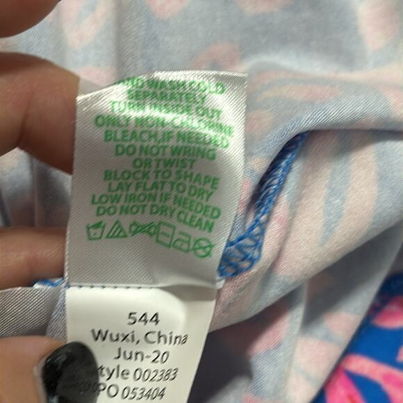 Lilly Pulitzer OPHELIA swing dress size medium 3/4 sleeves tropical resort wear - Picture 9 of 13